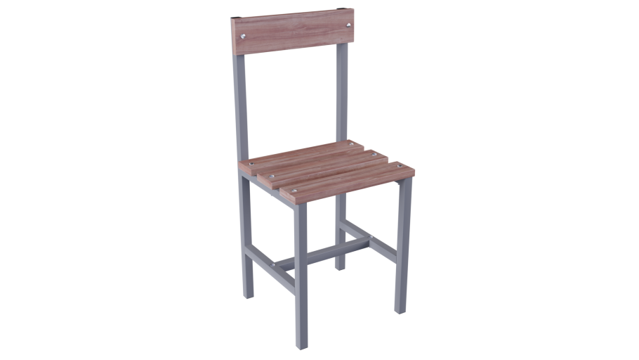 Смд86 стул армейский жесткий на металлокаркасе