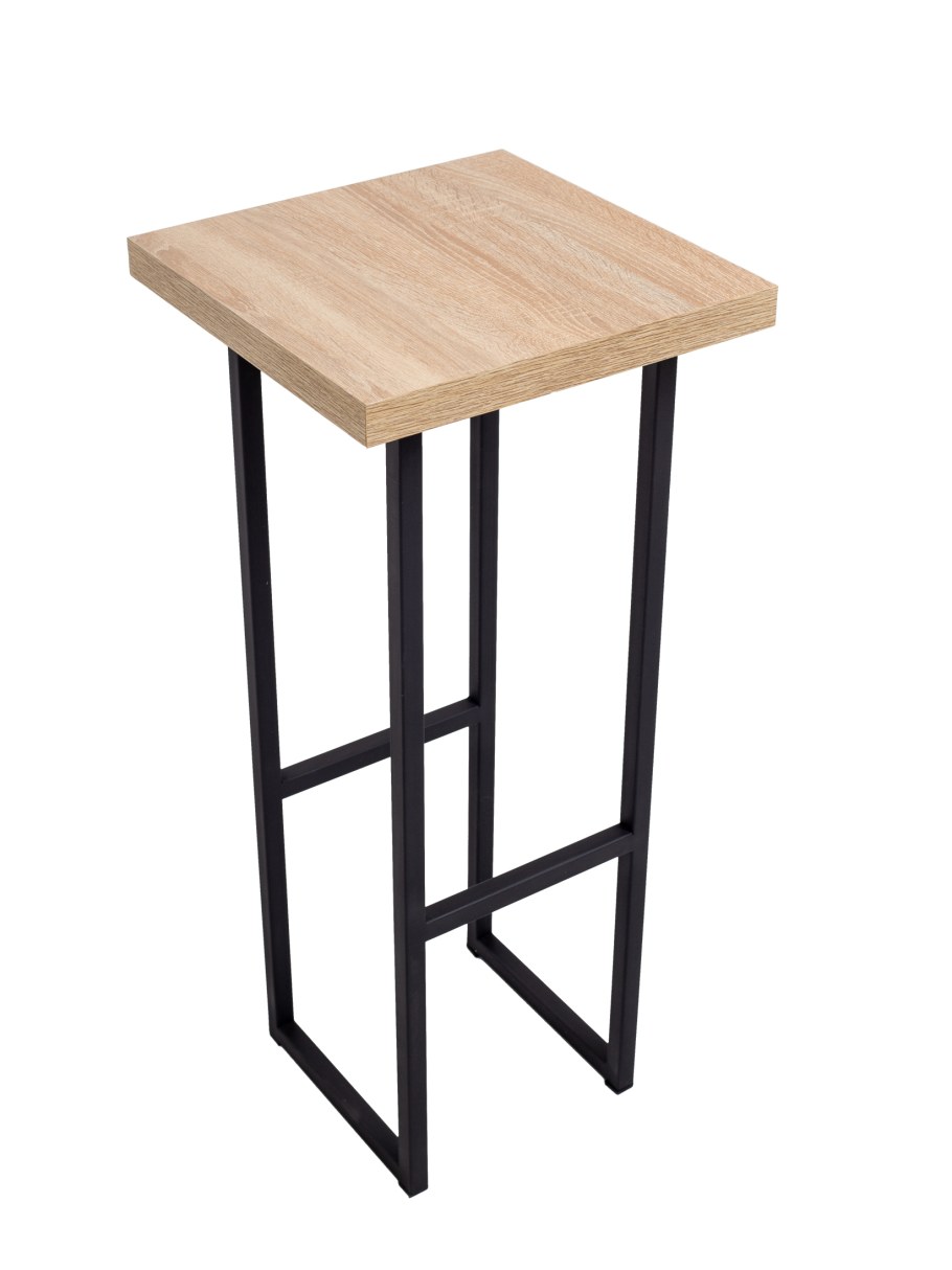 Приставной столик лофт 50х50х6000 темно серый