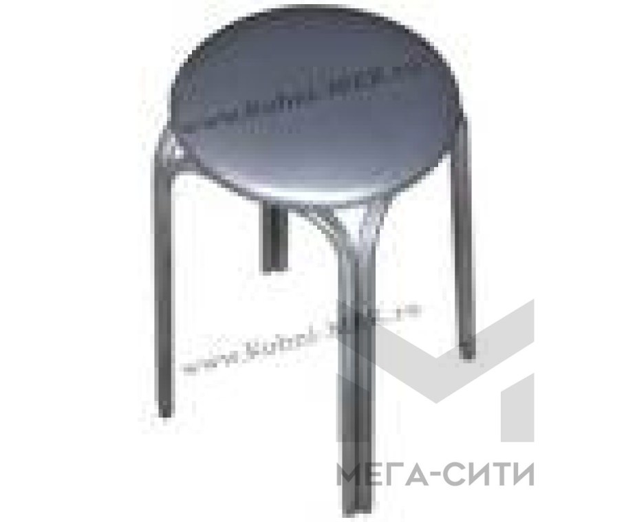 Табурет табор черный искусственная кожа/металл черный