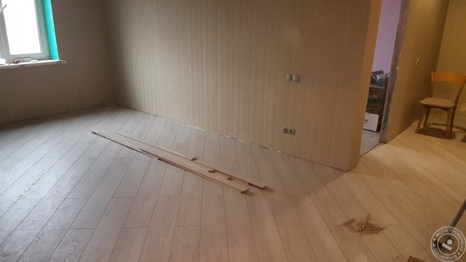 Укладка ламината по диагонали