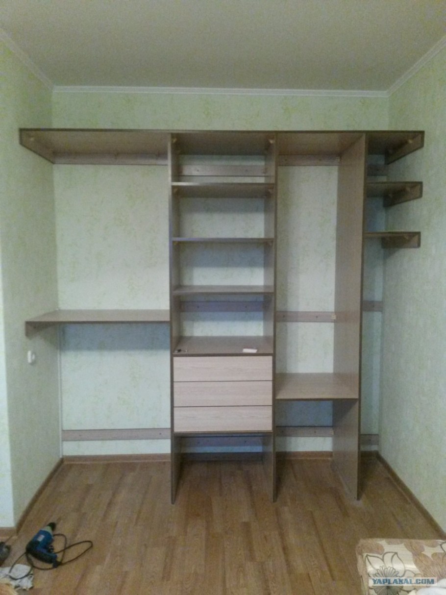 Встроенный шкаф своими руками