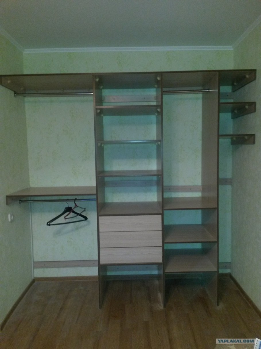 Самодельные встроенные шкафы