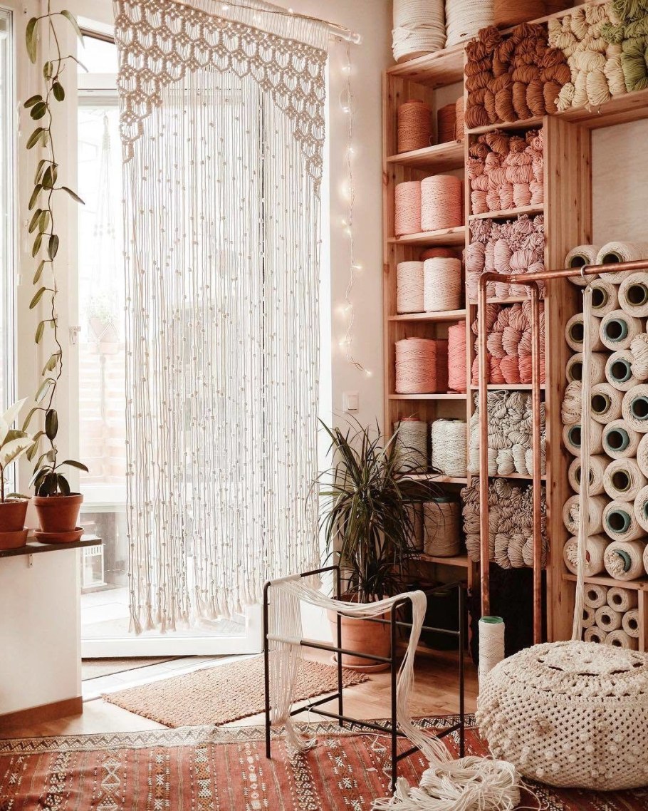 Макраме в интерьере уютные детали