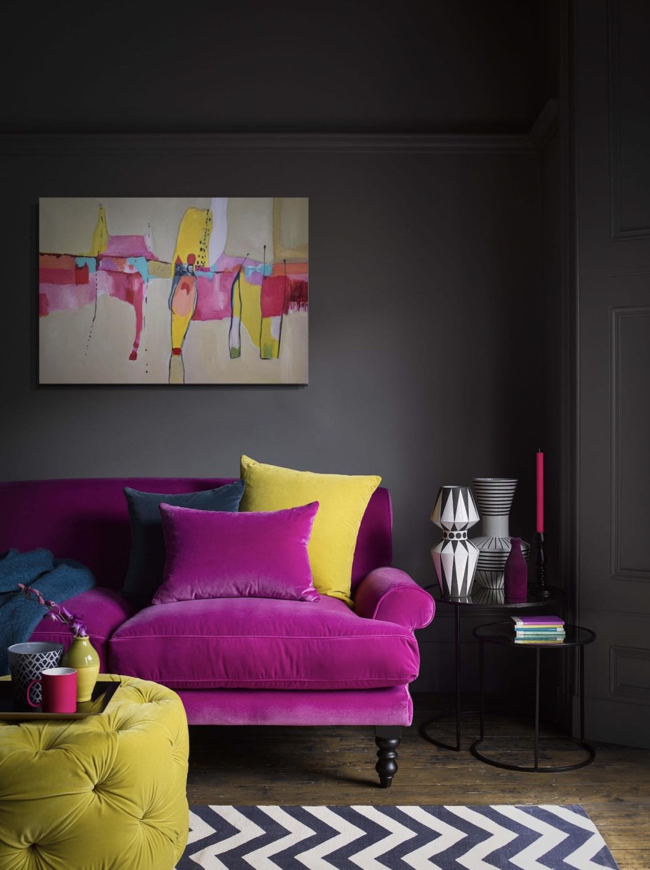 Яркие цвета в интерьере