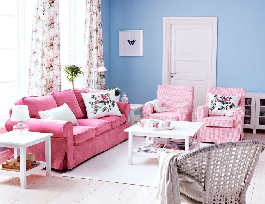 Диван икеа фуксия