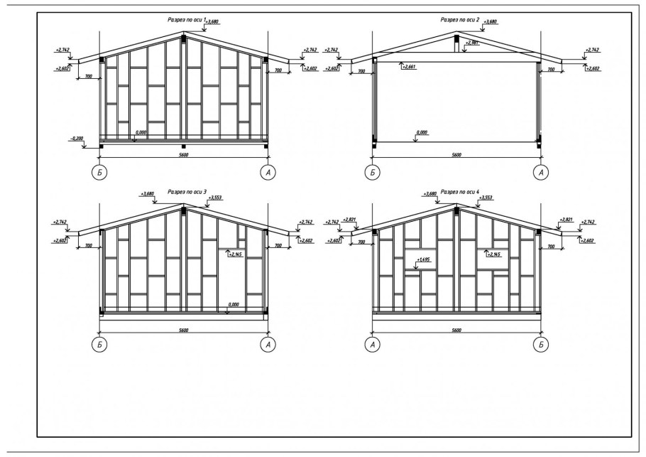 Каркасный гараж 6 на 4