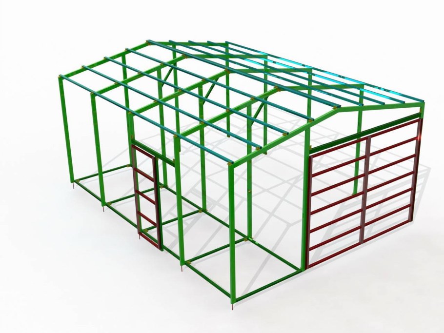 Откатные ворота чертеж 3.5 метров