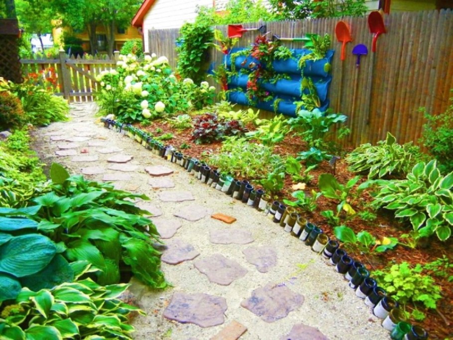 Огород из подручных материалов