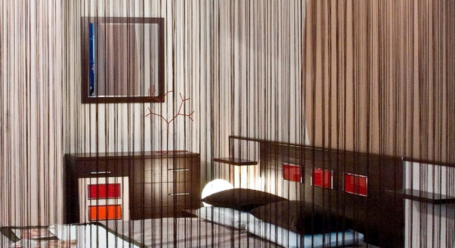 Нитяные шторы для зонирования пространства