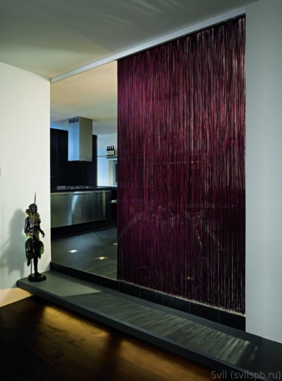 Разделение зон шторами