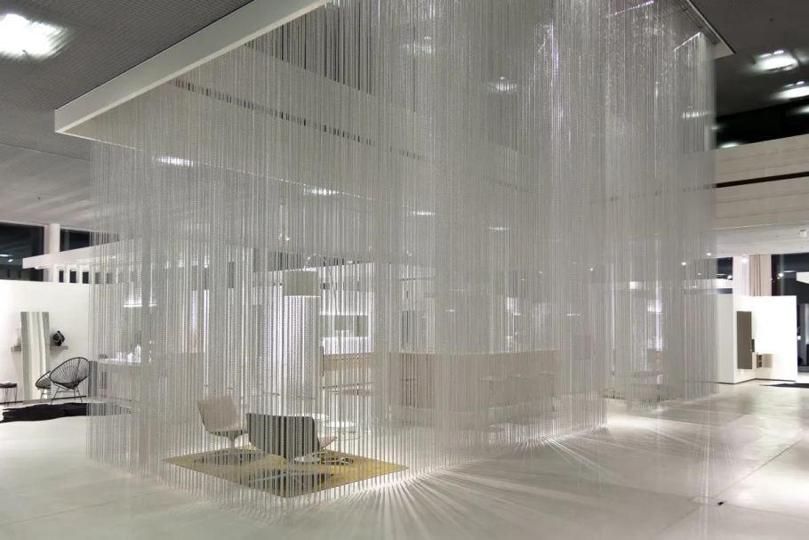 Тюль сетка для разделения комнаты