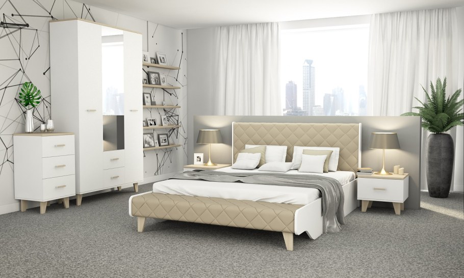 Спальный гарнитур Ларго дуб сонома