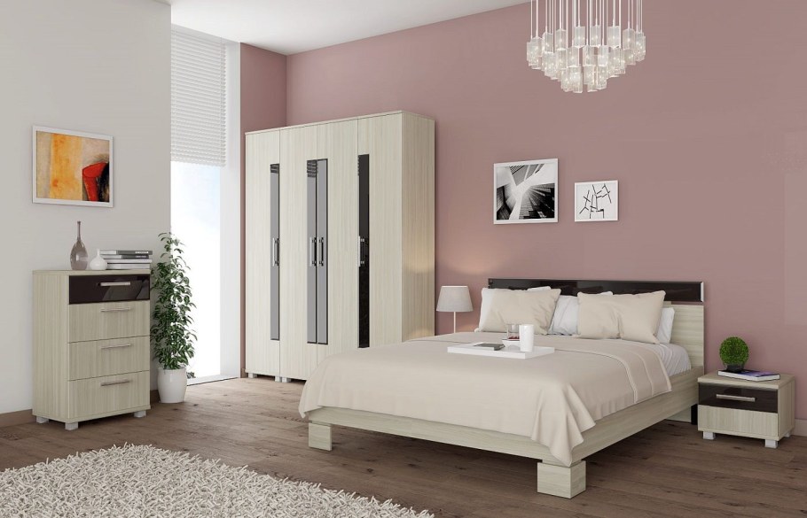 Спальный гарнитур Фиеста ясень шимо