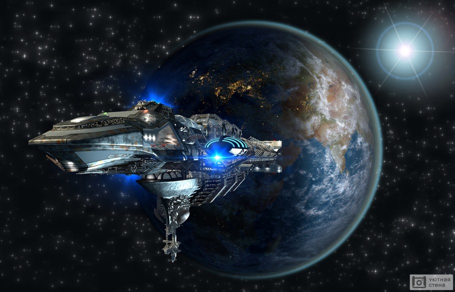 Корабль в космосе