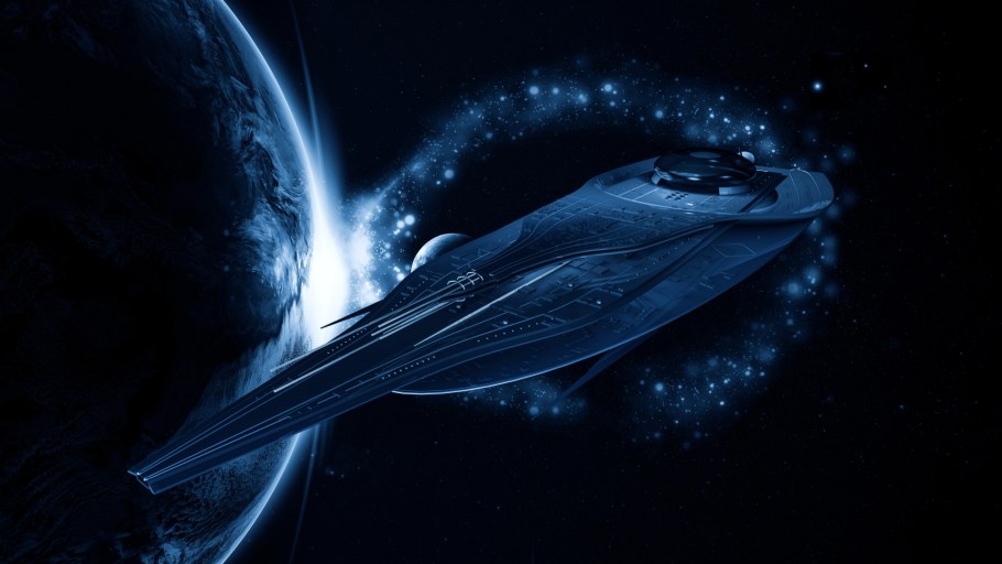 Черный космический корабль