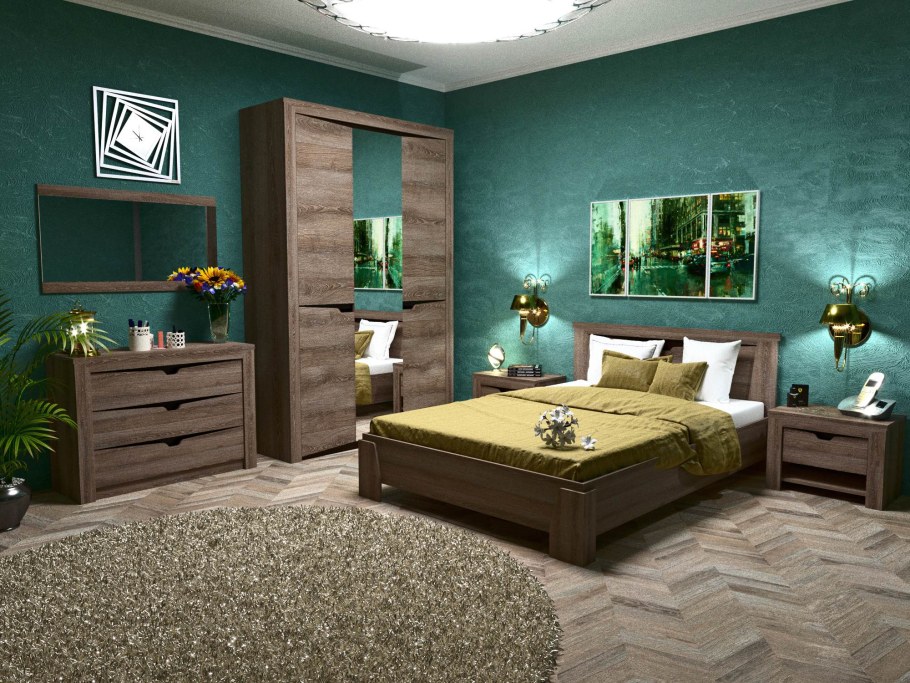 Комод Гарда дуб Галифакс табак