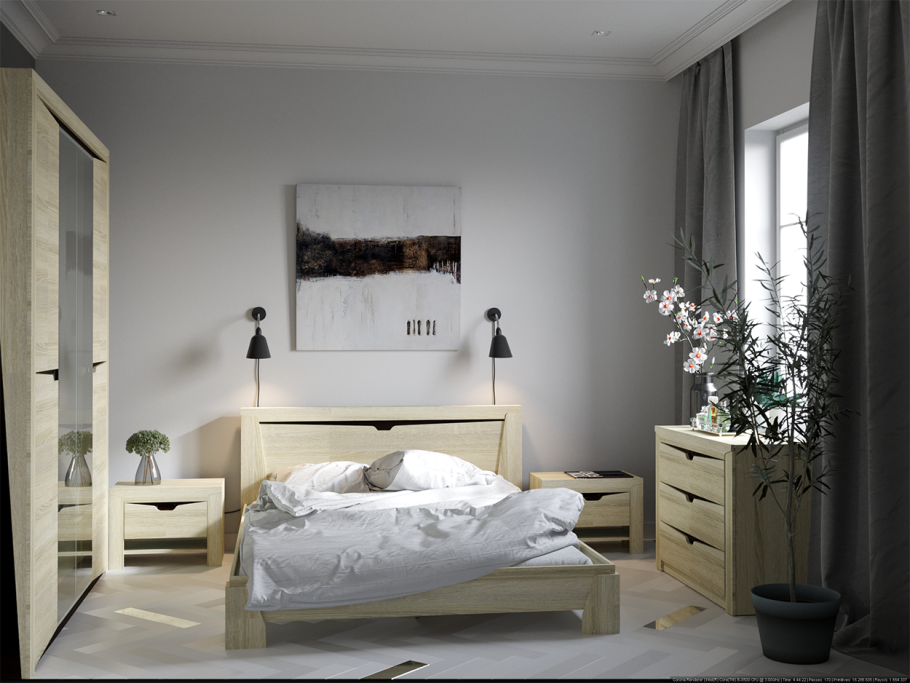 Спальня Гарда дуб Галифакс