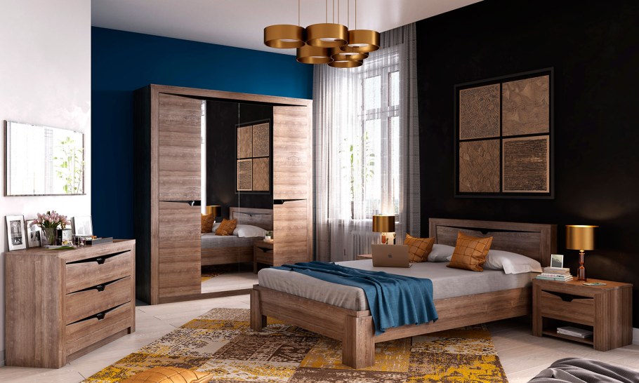 Спальный гарнитур Сорренто дуб Бонифаций