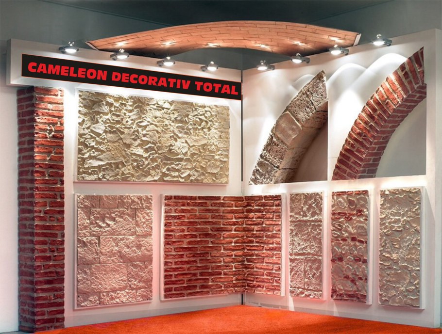 Стенды декоративного камня рекламные