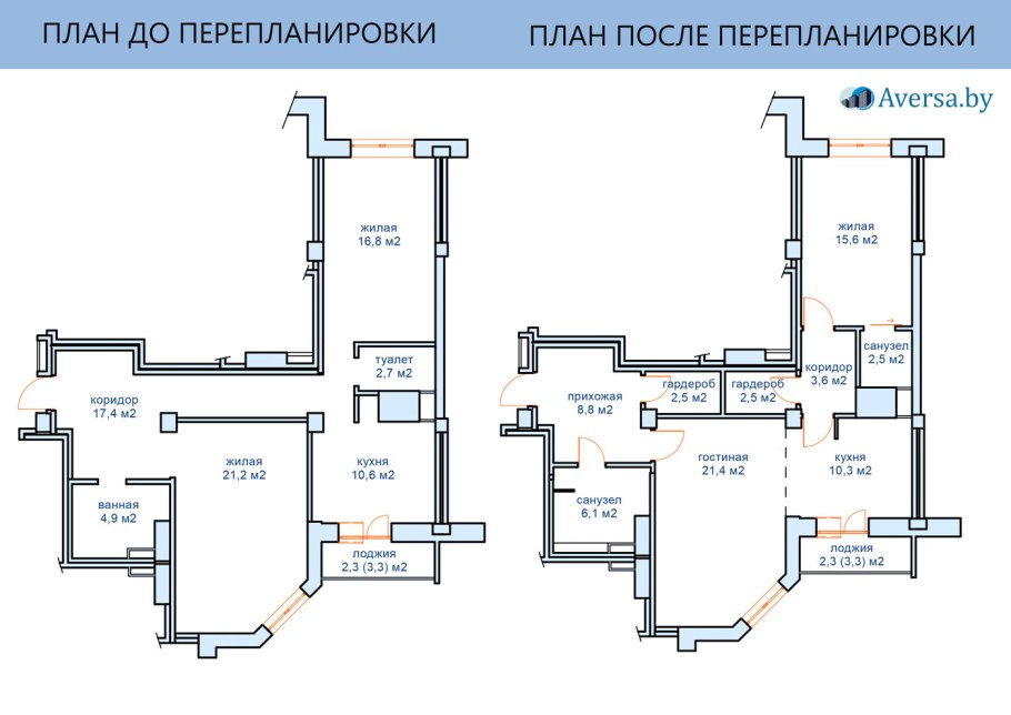 План после перепланировки
