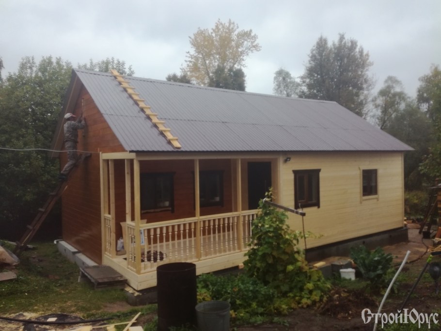 Пристройка кухни к даче