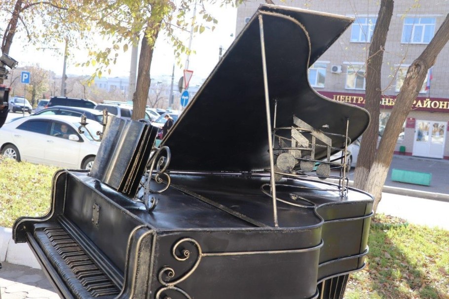 Сквер в виде скрипичного ключа