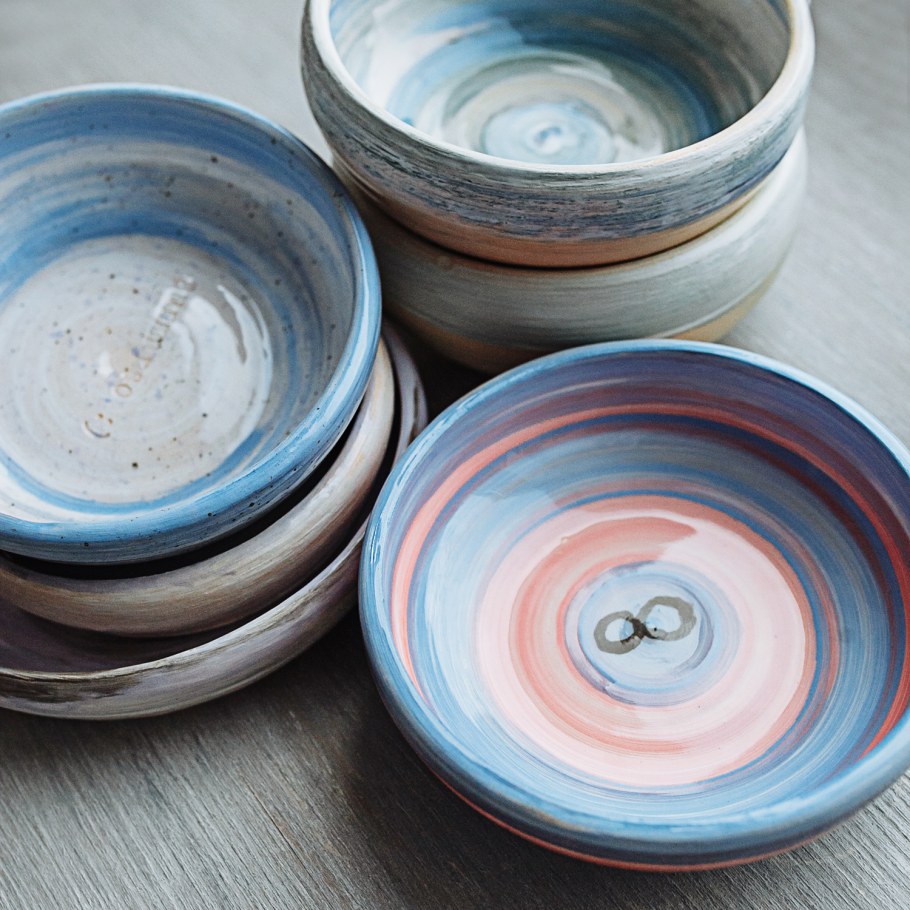 Роспись керамики ангобами