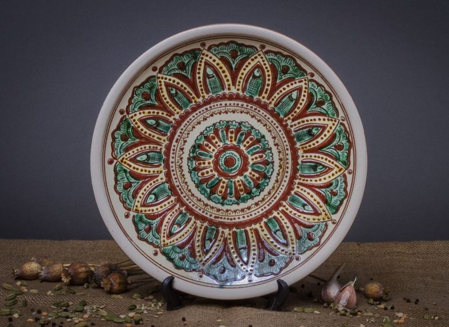 Керамика ангобная роспись