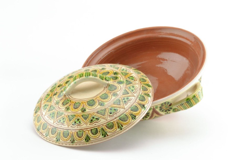 Супник средний 3 л красная глина