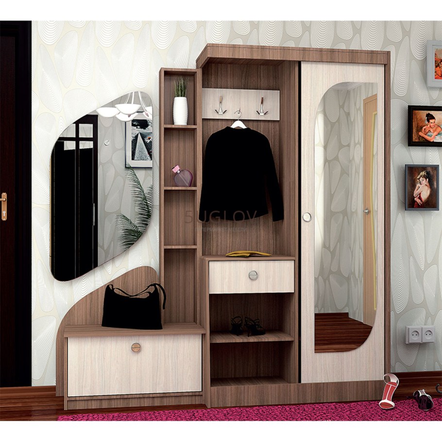 Прихожая Ната-Лина венге/дуб молочный