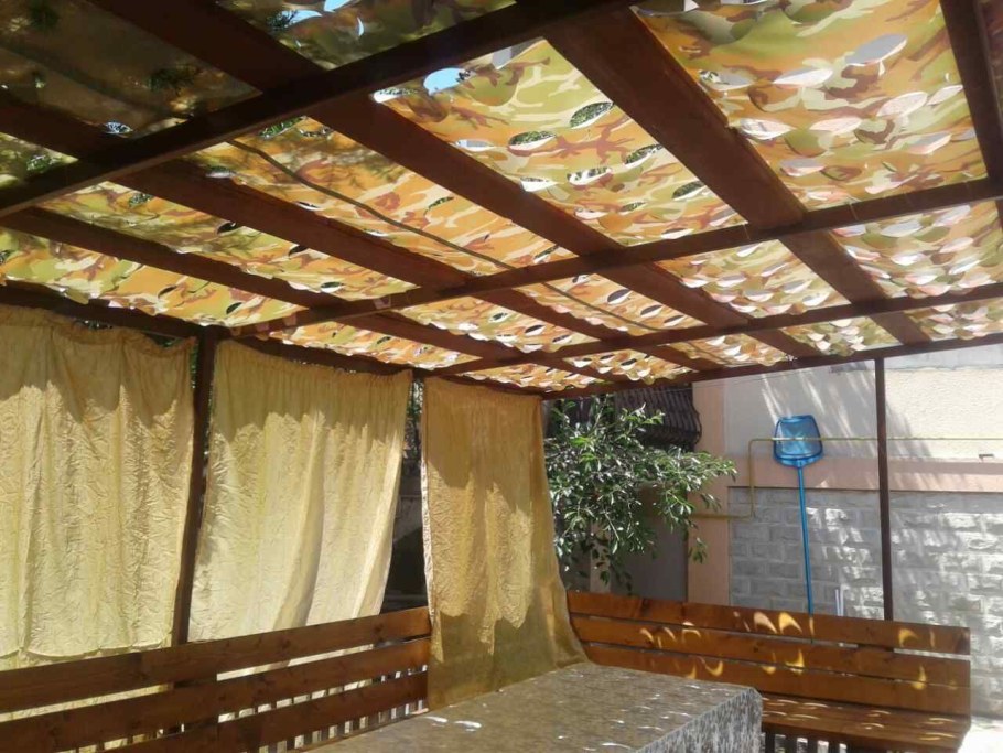 Маскировочная сетка для беседки