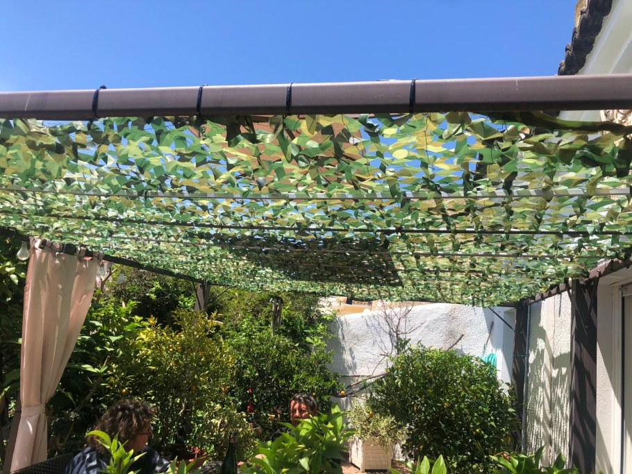 Маскировочная сетка для беседки