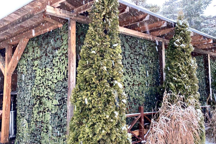 Маскировочная сетка для беседки