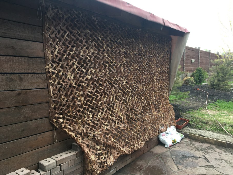 Камуфляжная сетка для забора