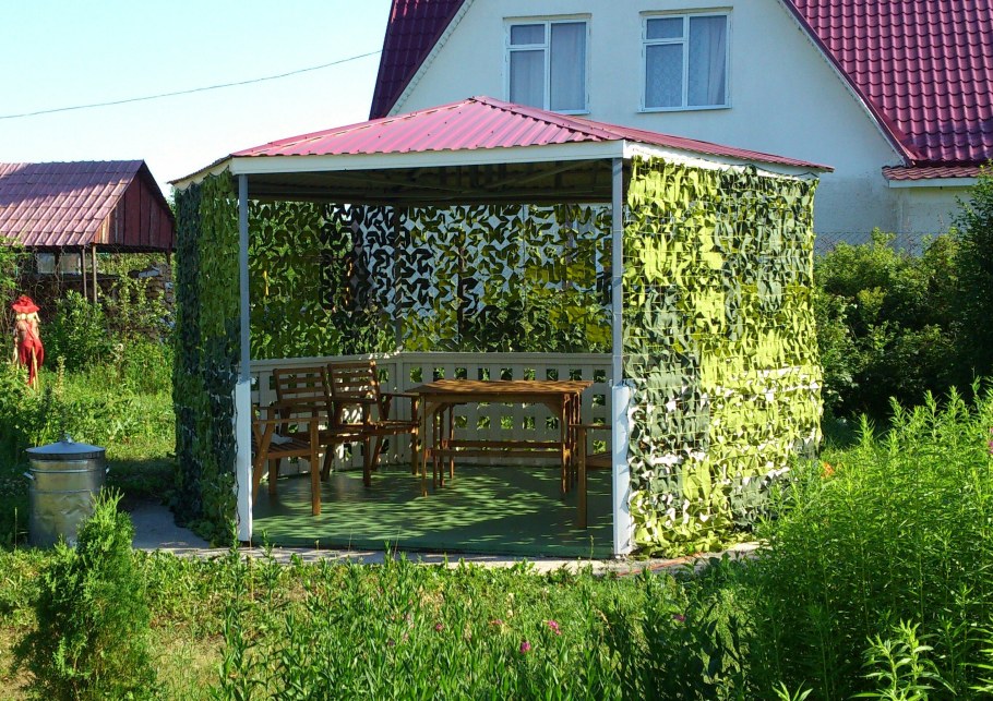 Камуфляжная сетка для беседки