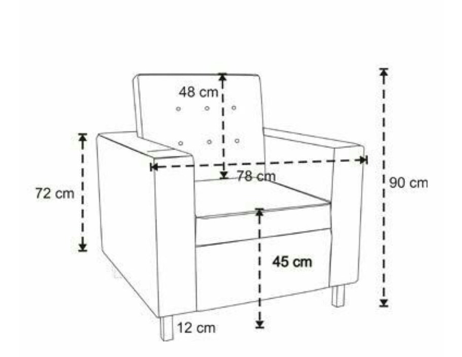 Эргономика кресла чертеж