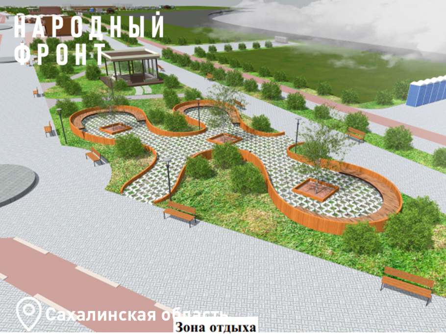 Патио дворик в ландшафт пруд