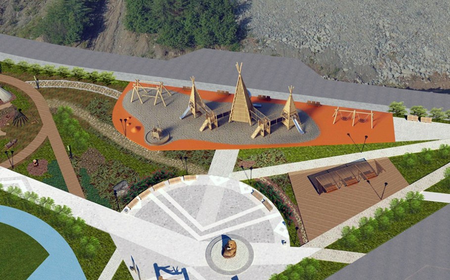 Площадка для отдыха на даче