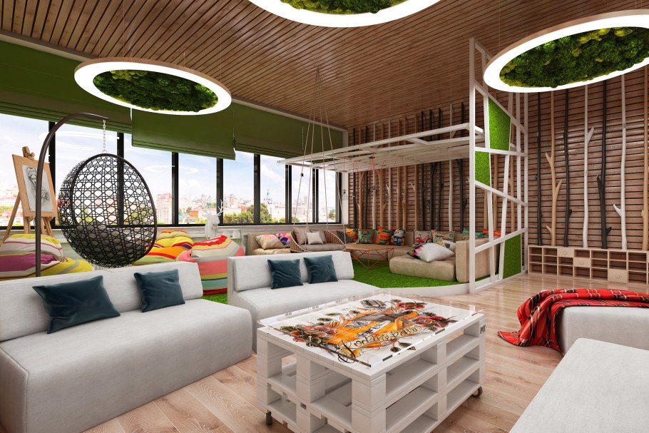 Интерьер лаунж зоны