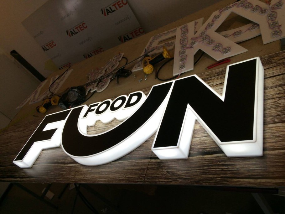 Объемные световые буквы