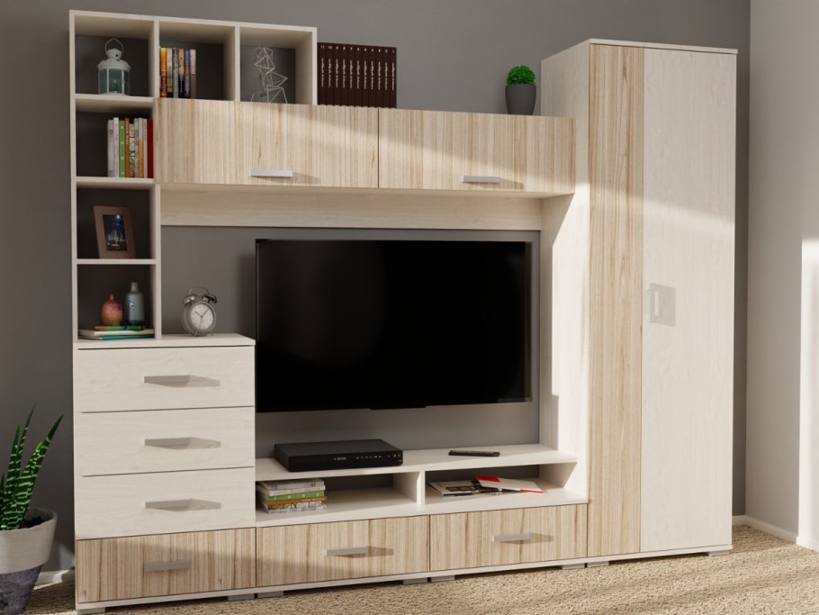 Бежевая стенка