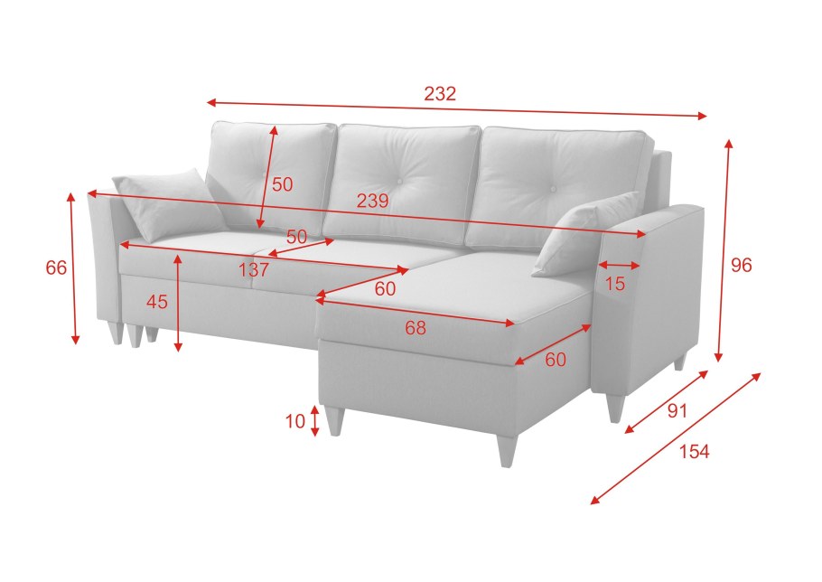 Диван высота 28 см