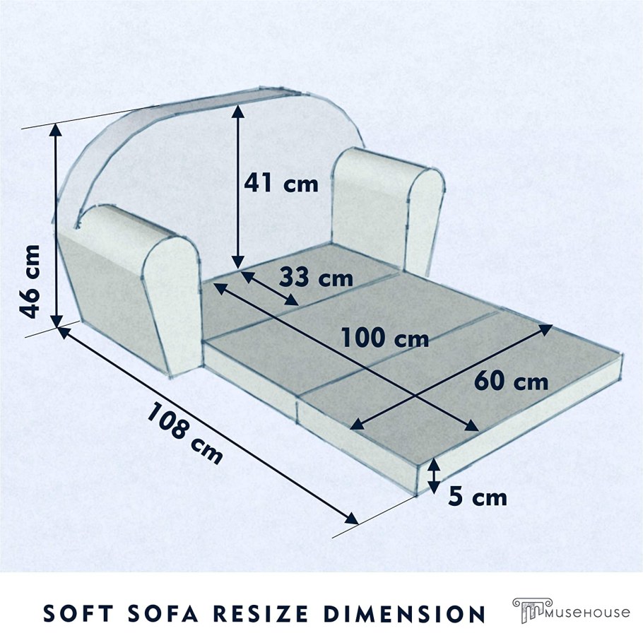 Ширина мини дивана