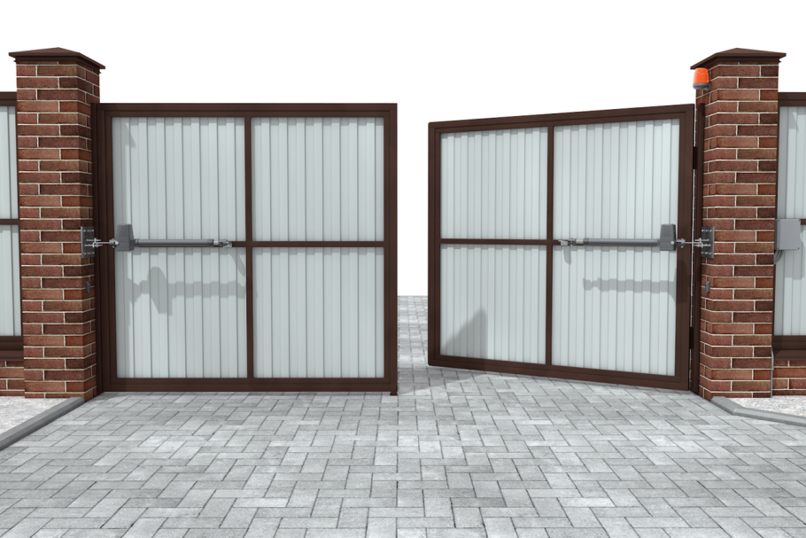 Ворота распашные с калиткой 2000*2200мм