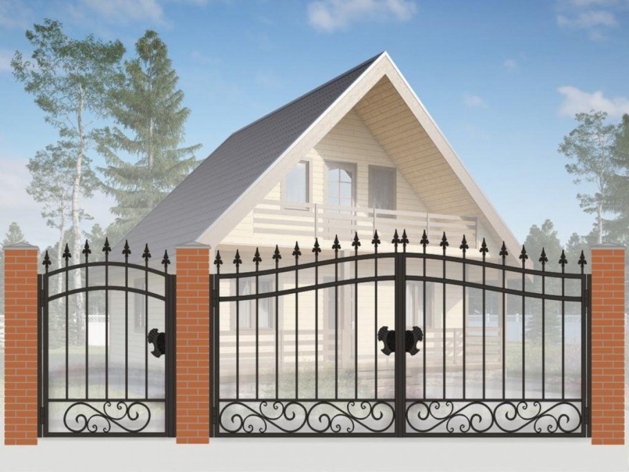 Ворота дачные распашные