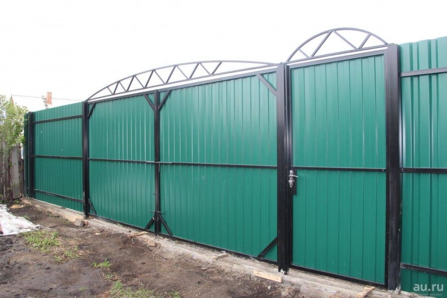 Ворота из профильной трубы 40х20 3м