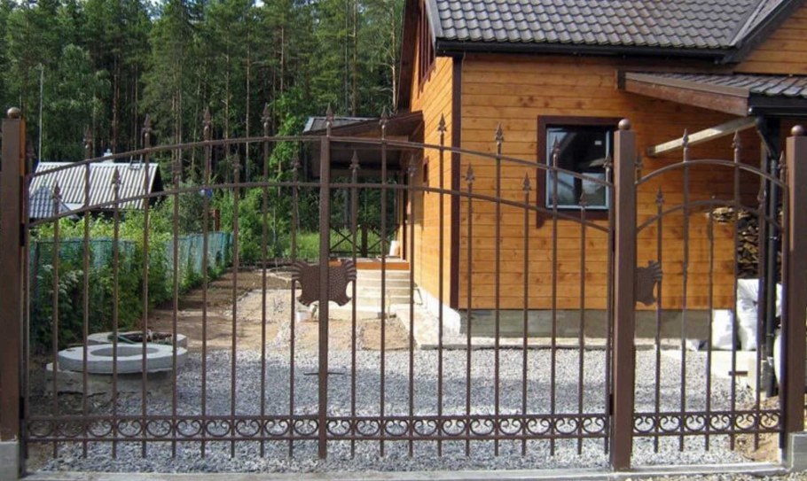Ворота дачные распашные