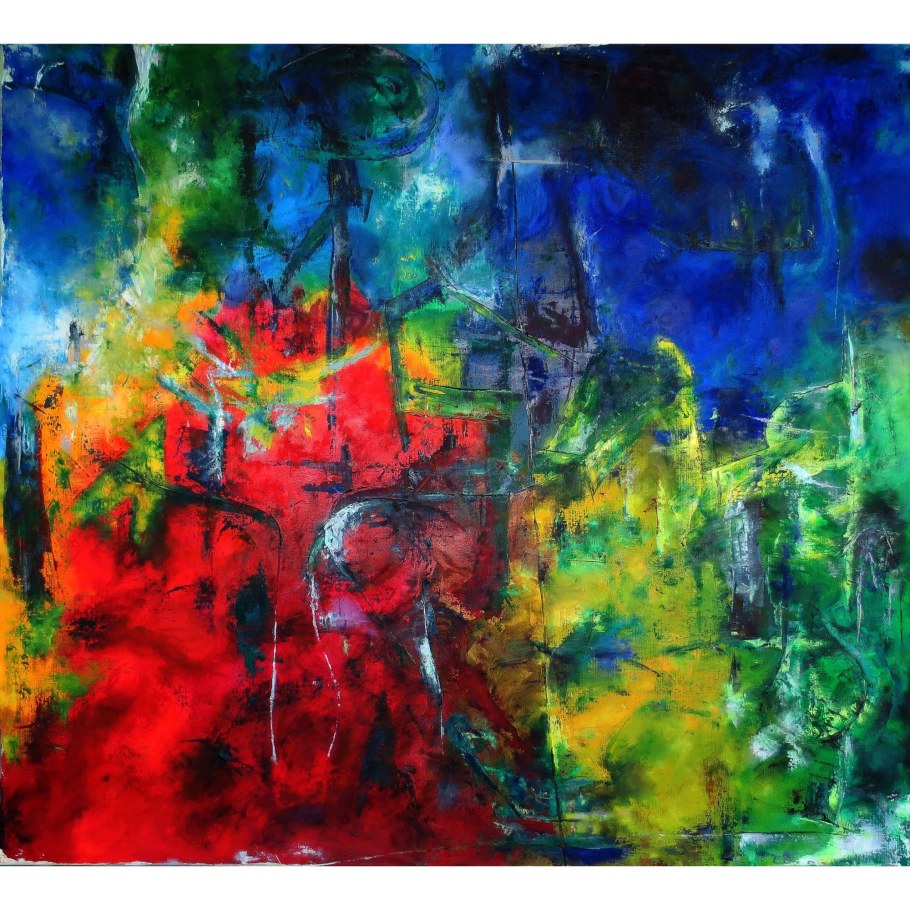 Пастозная абстракция живопись