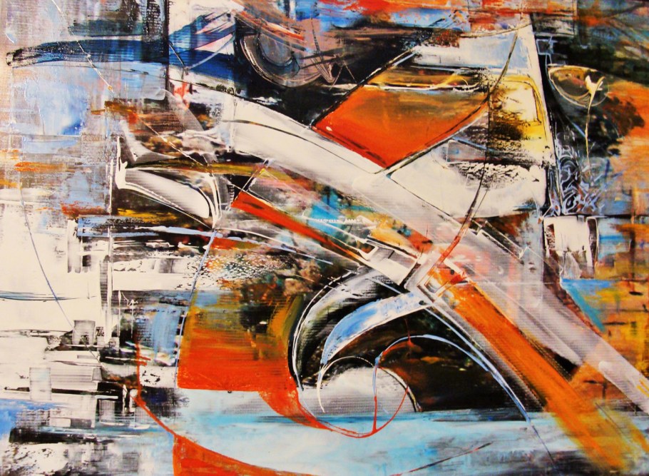 Интерьерные картины акрилом с поталью