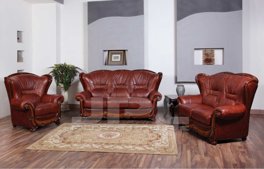 Элитная мягкая кожаная мебель